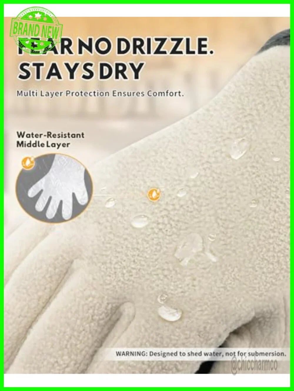 Winter Gloves for Women - Touchscreen, Windproof, Fleece Lining